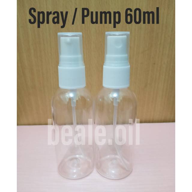 Botol Spray / Pump Plastik PET 20ml 30ml 60ml  - Botol Kosong DIY Sanitizer Gel Spray Sanitiser botol kosong refill isi ulang serbaguna botol spray plastik pet reusable share in jar botol toner mist