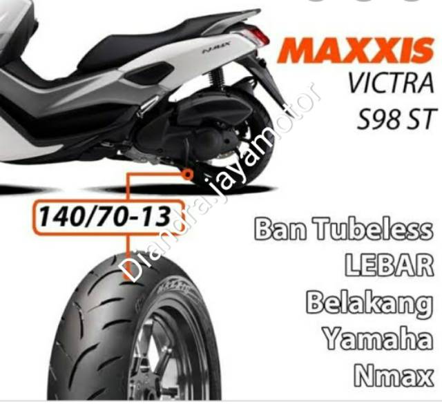 Ban tubles  maxxis victra UK.140/70.13 free pentil 100% original