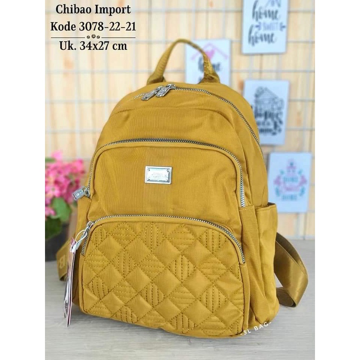 Tas Ransel Wanita Tas Chibao Ransel 3078-22 Bahan Kanvas Terbaru. Tas Wanita Tas Chibao Kanvas Chibao Ransel Import.!!!!