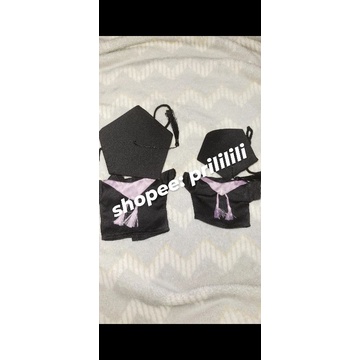 Baju jubah wisuda doll 20cm & 15cm | Doll clothes