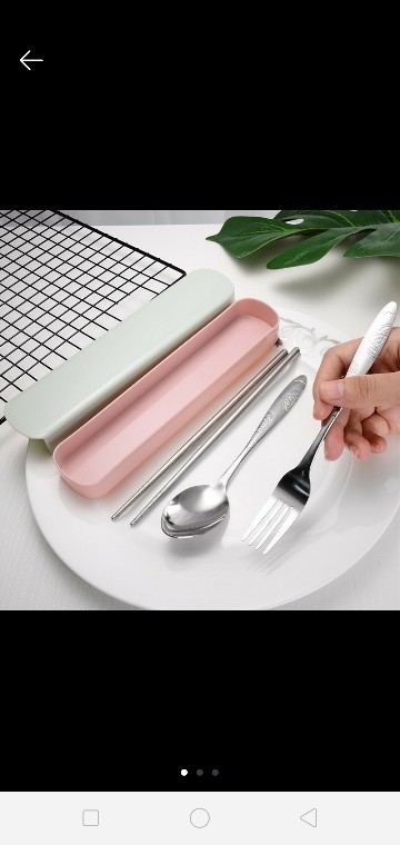 [jy] Sendok Set Stainless Steel 304 Kualitas Bagus Alat Makan Sendok Garpu Sumpit Set