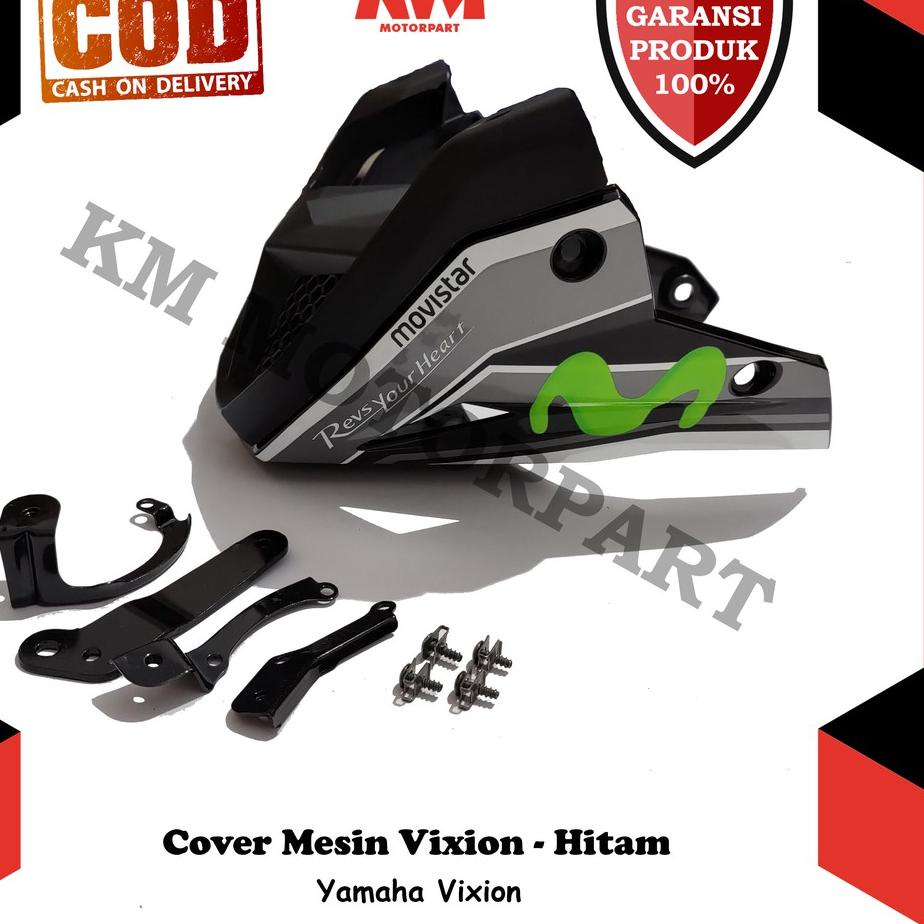 Cover Mesin Engine Old New NVL NVA Tutup Vixion Nemo Movistar Merah Hitam Putih Biru