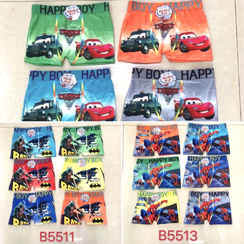 CD BOXER ANAK COWOK IMPORT TERMURAH HAPPY BOY