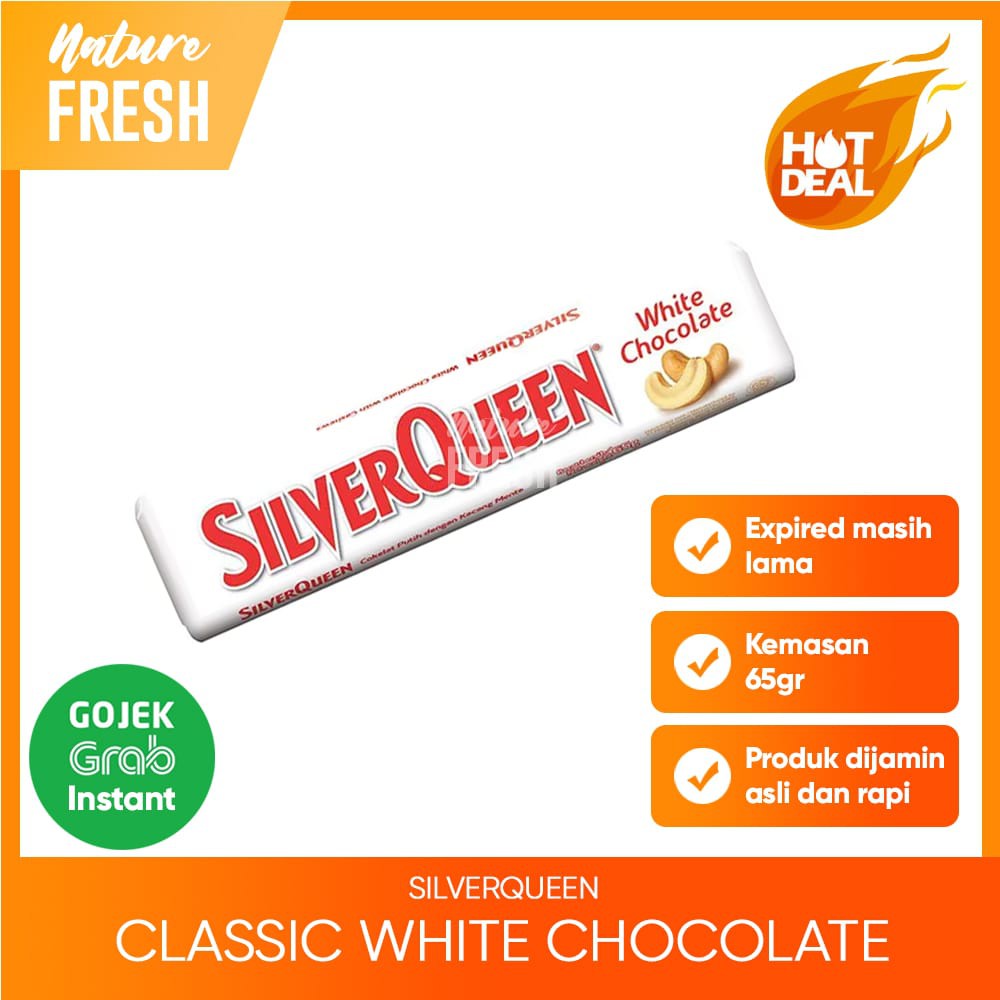 SilverQueen Cashew Almond Fruit Crispy Dark White Coklat Classic