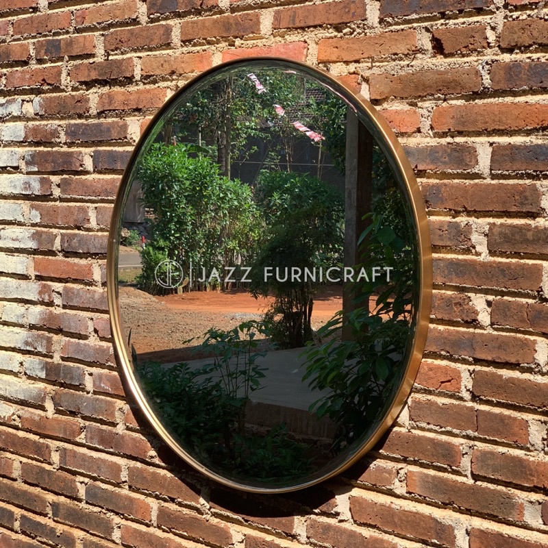 CERMIN DINDING MODERN MINIMALIS CERMIN MAKE UP CERMIN KAMAR MANDI GOLD