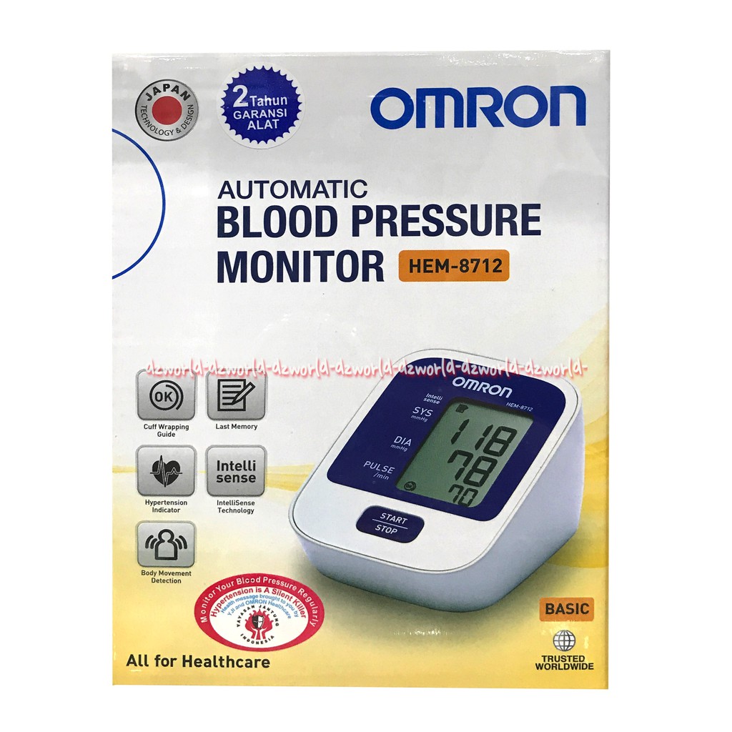 Omron HEM-8712 Automatic Blood Pressure Monitor Alat Pengukur Tekananan Darah Otomatis