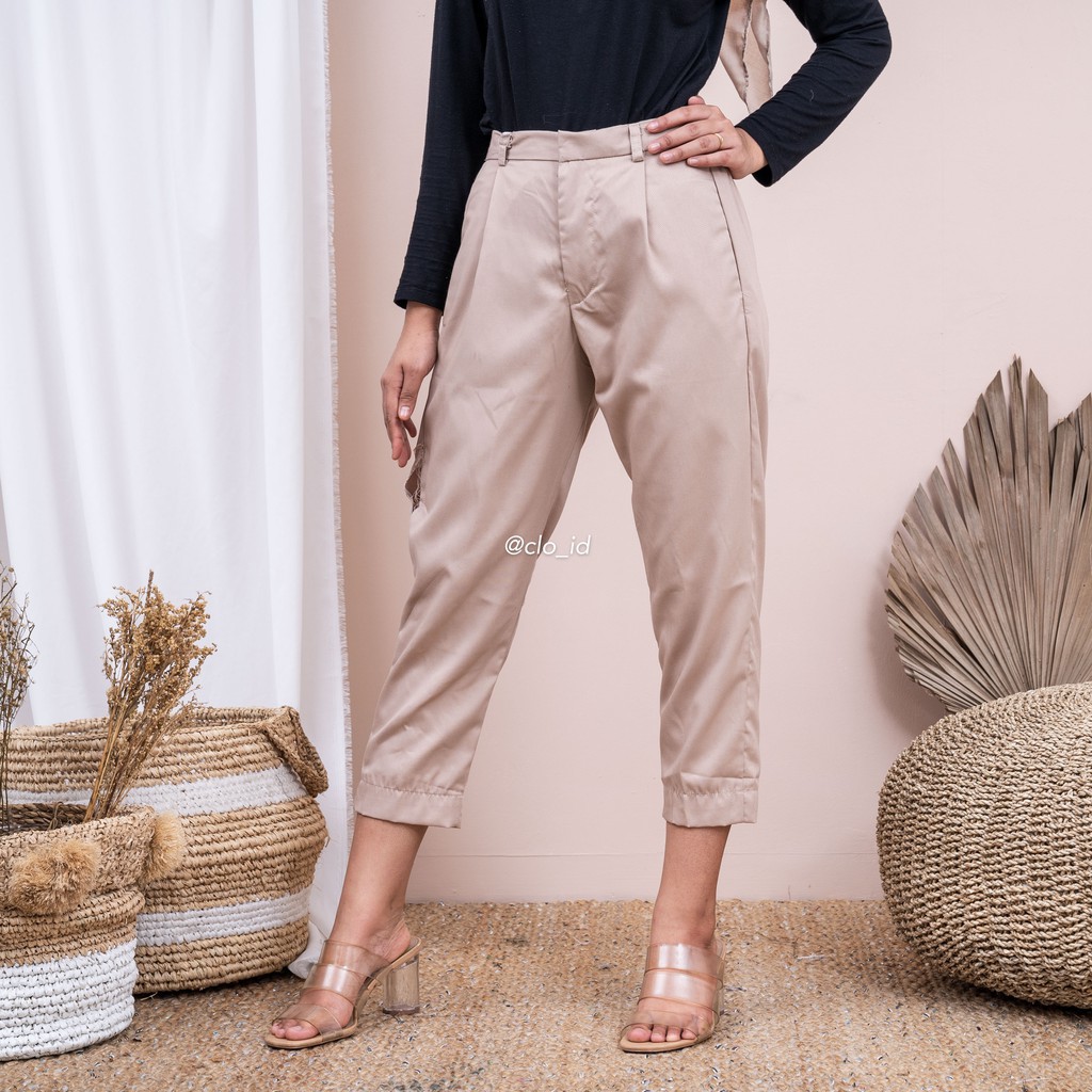 VS - Berlin Ankle Pants | Celana Wanita Size Up to XL / Baggy Pants Wanita