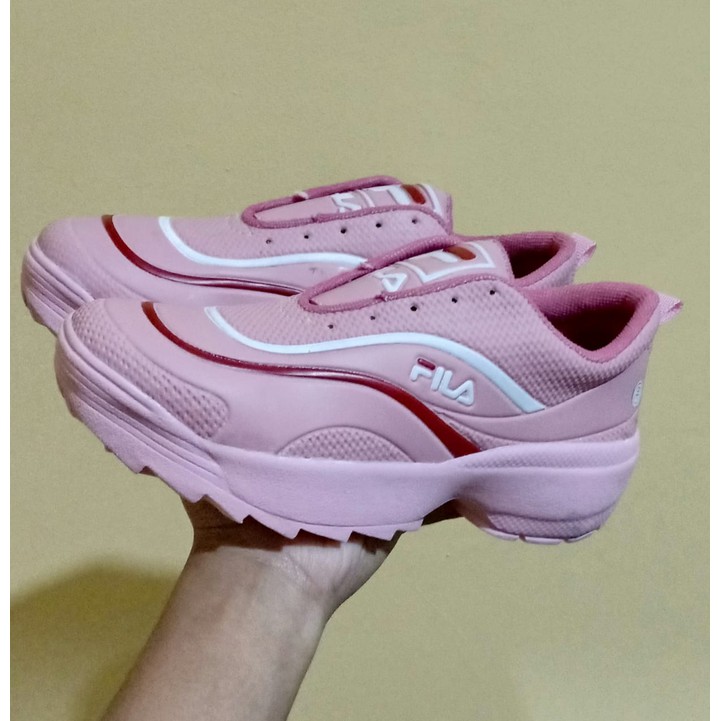 SEPATU WANITA SNEAKERS FILA HERITAGE 03 pink/putih
