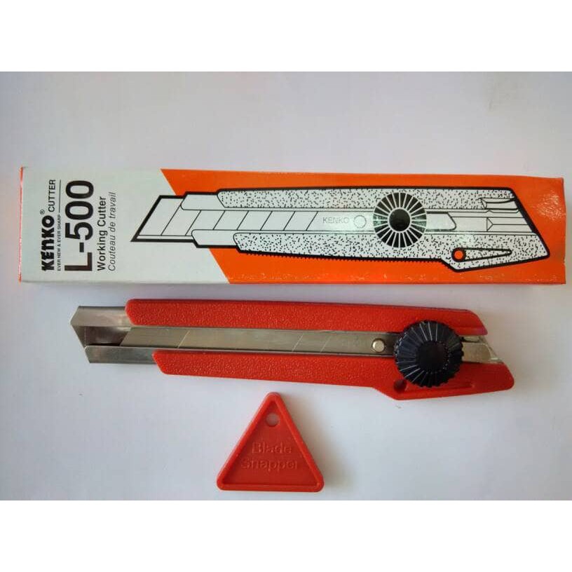 Cutter Besar Kenko L-500 Pisau Cutter Besar Cutter Kenko Cutter Alat Potong 100gr