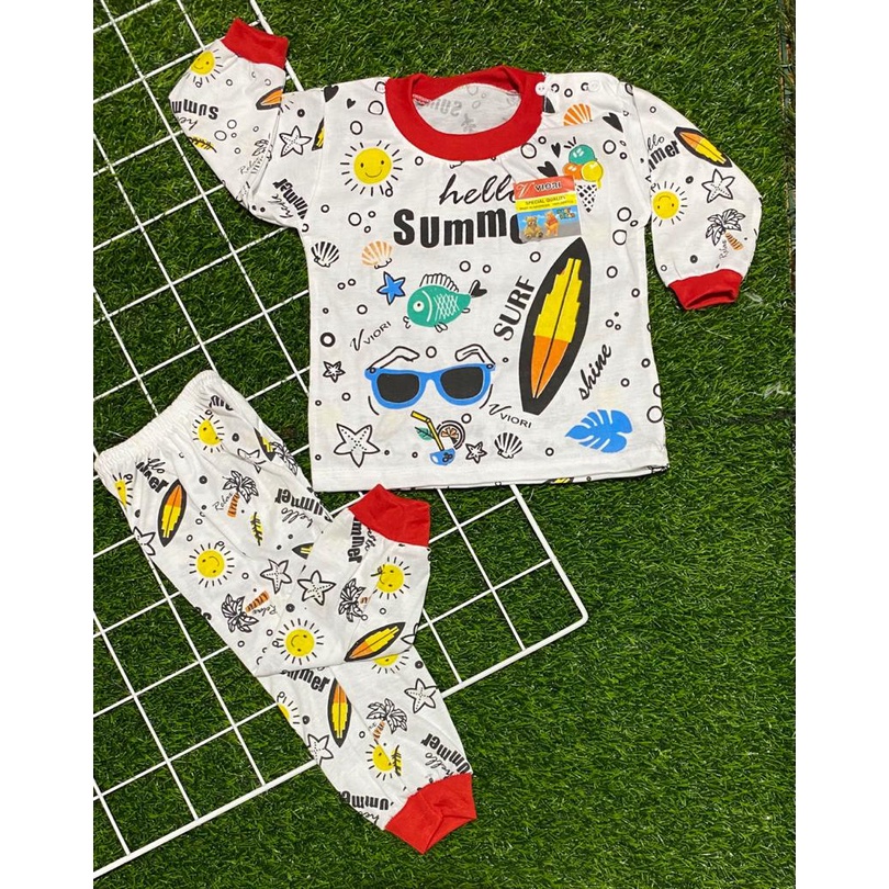 baju bayi summer setelan panjang 3-18bulan