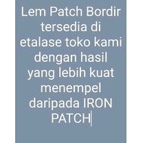 [Harga per biji] Patch Bordir Jahit Huruf Alfabet Putih