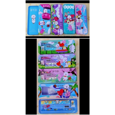 

FREE BUBBLE WARP + DUS Tempat Pensil Kotak Pensil Kaleng 2 SUSUN 2 Tingkat AD 099 121/ Karkter PC-615-3/ Set Isi Stationery Set Alat Tulis 122