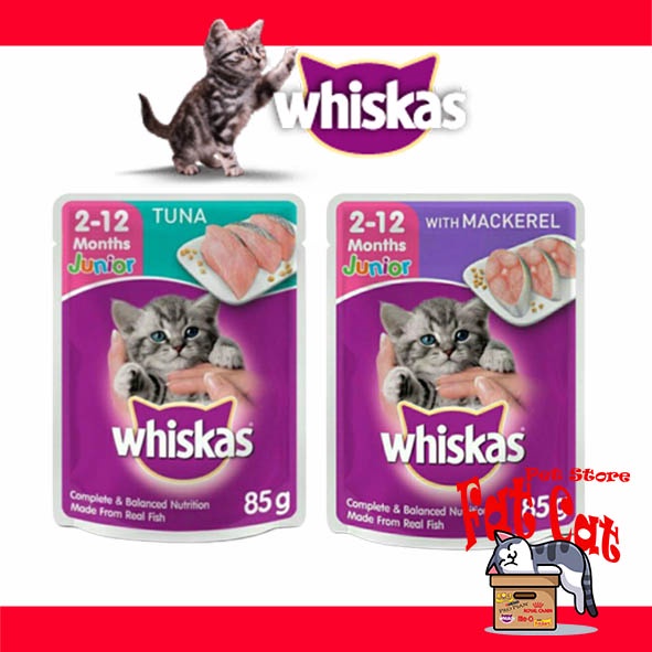 Wiskas kitten 85 gr WHISKAS JUNIOR POUCH / SASET All Variants (85gram)