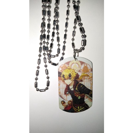 Necklace Kalung Army Dog Tag ANTI KARAT CUSTOM PRINT UV