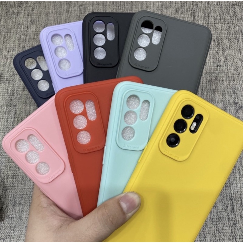 Case Candy Oppo Reno 6 4G New - Softcase Candy Tpu Liquid Macaron Case - UA