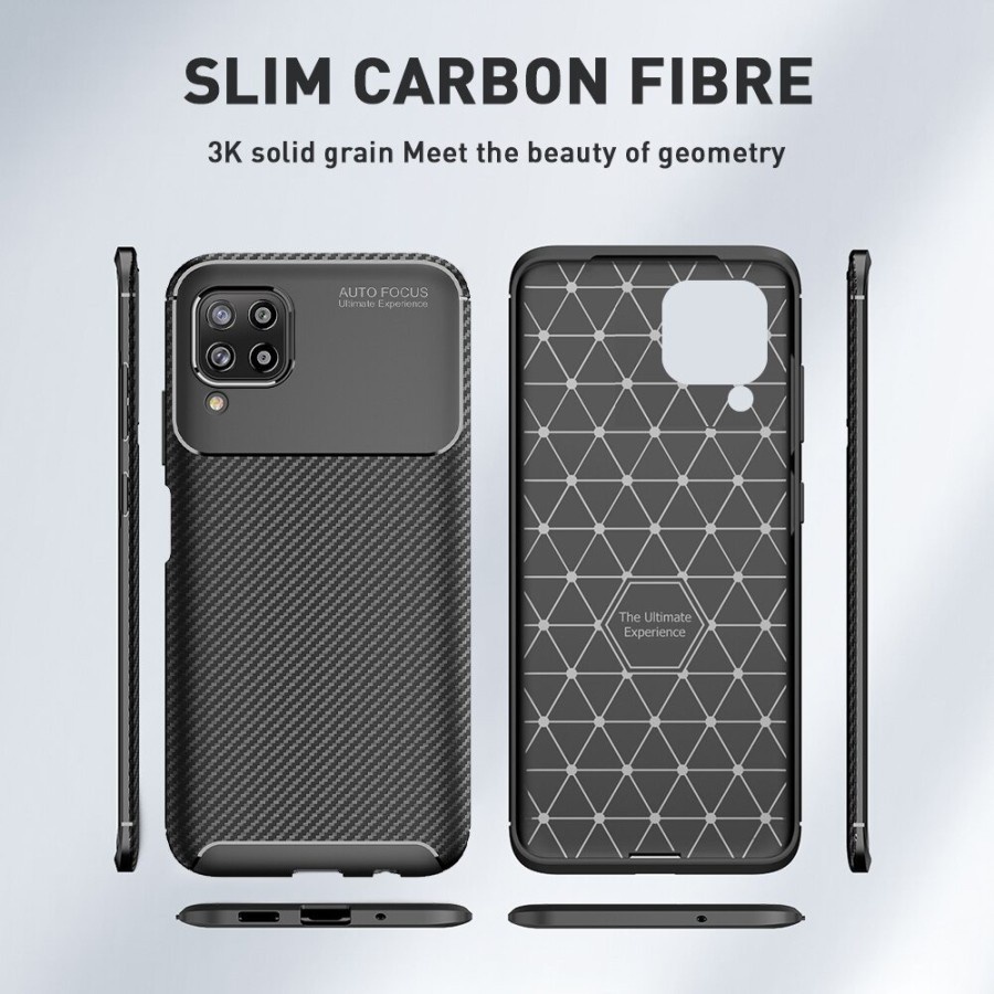 SAMSUNG GALAXY A12 CASE SHOCKPROOF CARBON AUTOFOCUS ORIGINAL