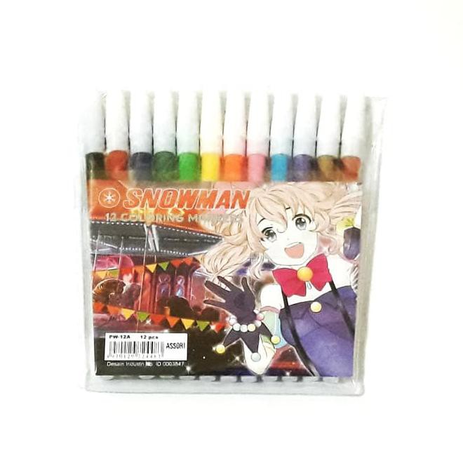 

Spidol Snowman Kecil - 12 Warna Best Seller