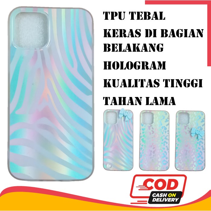 Softcase Case Casing Cesing Hologram iPhone Leopard Zebra LLT01 iPhone 11 11 ProMax 12 12 Pro 12 Pro