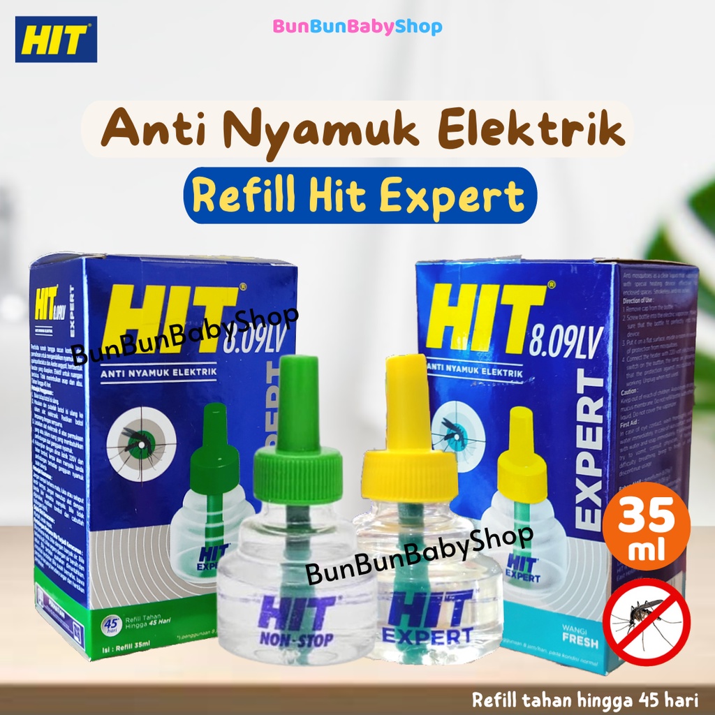 HIT Expert Refill 45H Obat Nyamuk Elektrik Isi Ulang Perlengkapan Bayi Baru Lahir Baby New Born Bunbunbabyshop