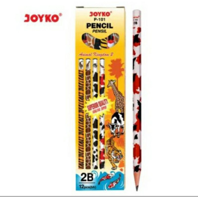 

Pensil 2B Joyko P-101 Animal GROSIR (Per Lusin)