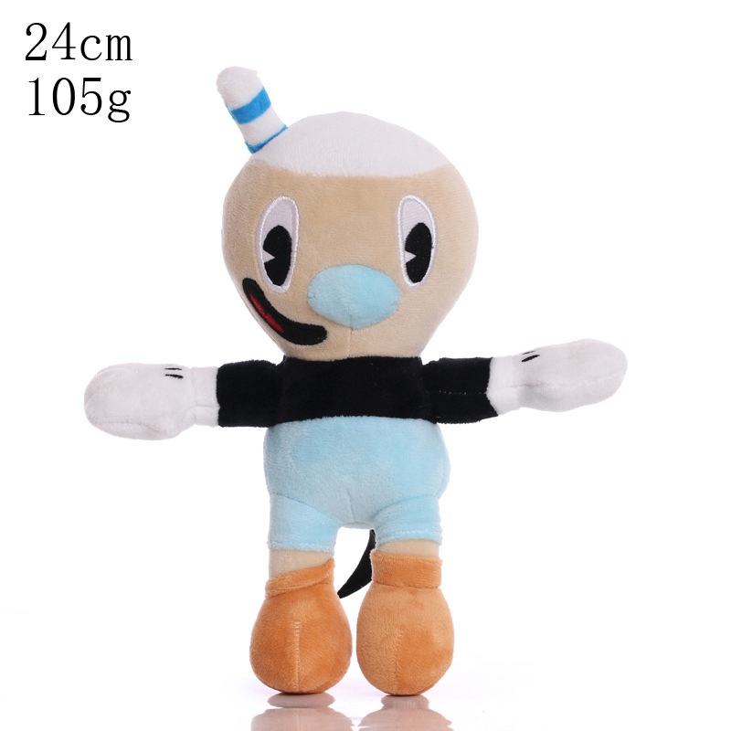 Mainan Boneka Stuffed Plush Kepala Mug Game Cuphead Ukuran 24CM Untuk Hadiah Anak