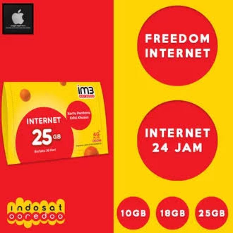 [PROMO] Kuota indosat freedom internet 10gb 18gb 25gb murah kuota im3 10gb 18gb 25gb full 24 jam