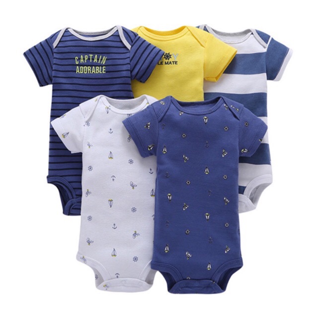 [ISI 5] | PAKAIAN BAYI [Kualitas Impor] BAJU ANAK JUMPER JUMPSUIT ROMPER LAKILAKI ZF A