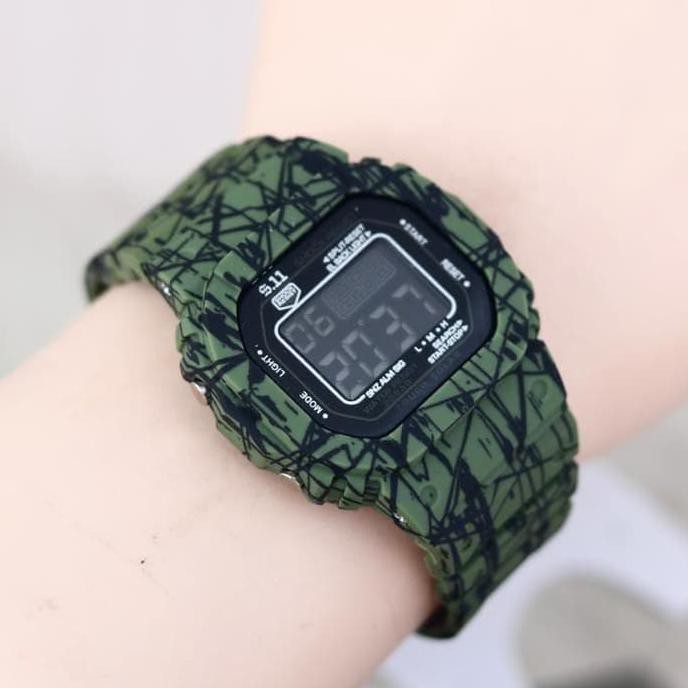 Murah 511 Digital Pa1402 Original - Jam Tangan Pria Include Box Cuci Gudang