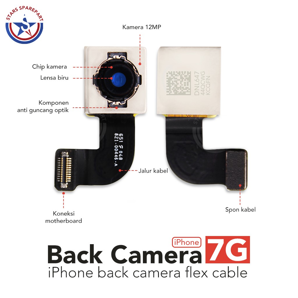 Iphone 7g 7 Kamera Belakang Back Camera Big Camera Original Shopee Indonesia