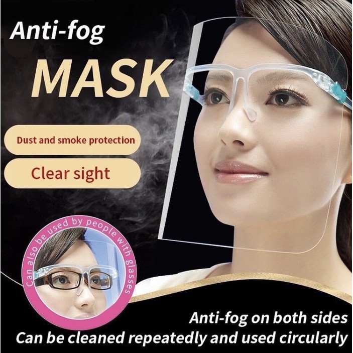 Face Shield Pelindung Muka Lengkap Dengan Kacamata