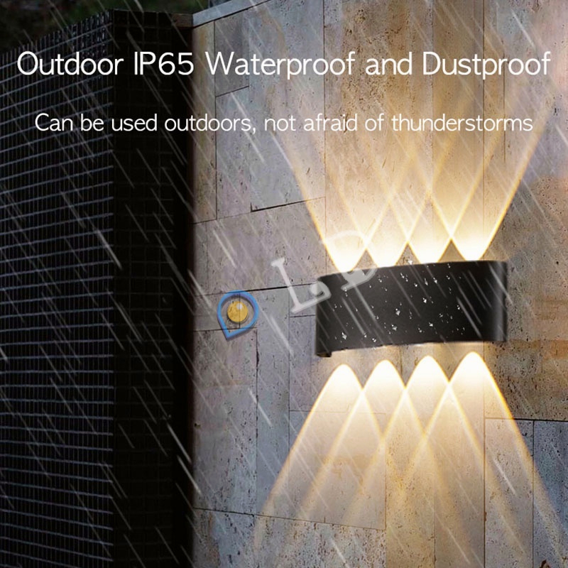 [COD] Lampu Dinding Taman Outdoor COB 2 LAMPU 4 LAMPU 6 LAMPU 8 LAMPU/ LED Wall Light Minimalis Lampu Taman Lampu Ip65 Led Wall Lamp Waterproof Lampu Hias Dinding