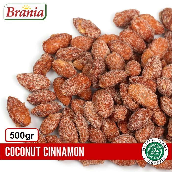 

KACANG ALMOND PANGGANG COCONUT CINNAMON 500gr / ROASTED ALMOND LIGHT SWEET