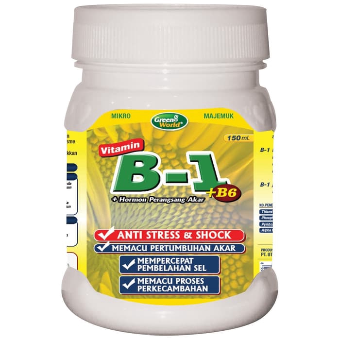 Vitamin B1 + B6 Hormon Akar Tanaman 150ml
