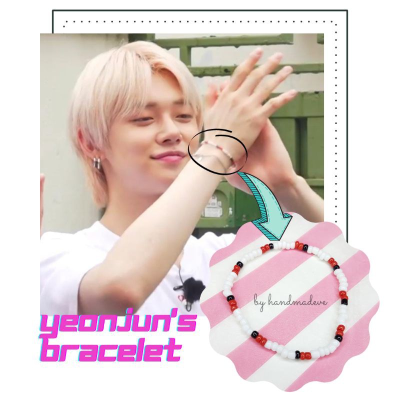[TXT] Gelang Yeonjun TXT / Gelang Custom / Beads Bracelet / Gelang kpop (BACA DESKRIPSI)