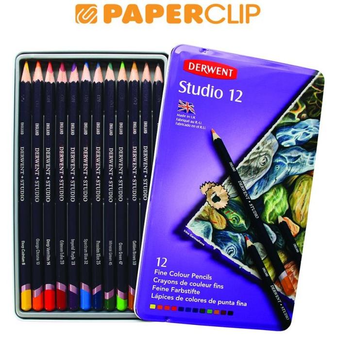 

PENSIL WARNA DERWENT SET STUDIO 12 COLOR 32196DW