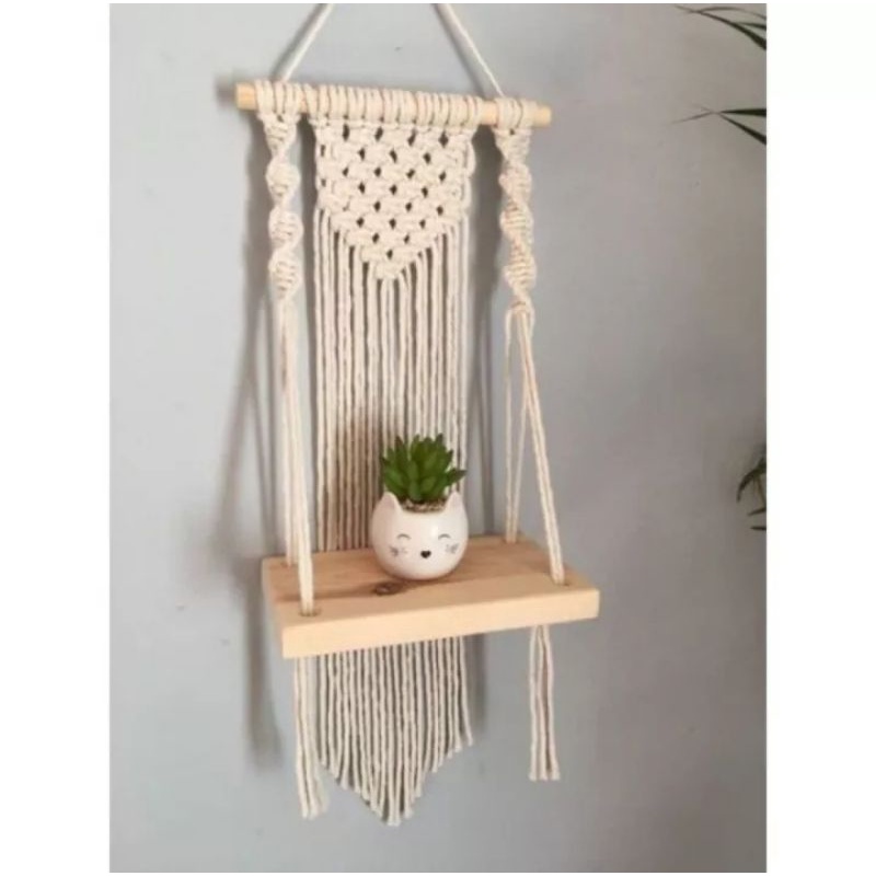 Hiasan dinding/hiasan ruangan/dekorasi dinding/macrame ambalan handmade