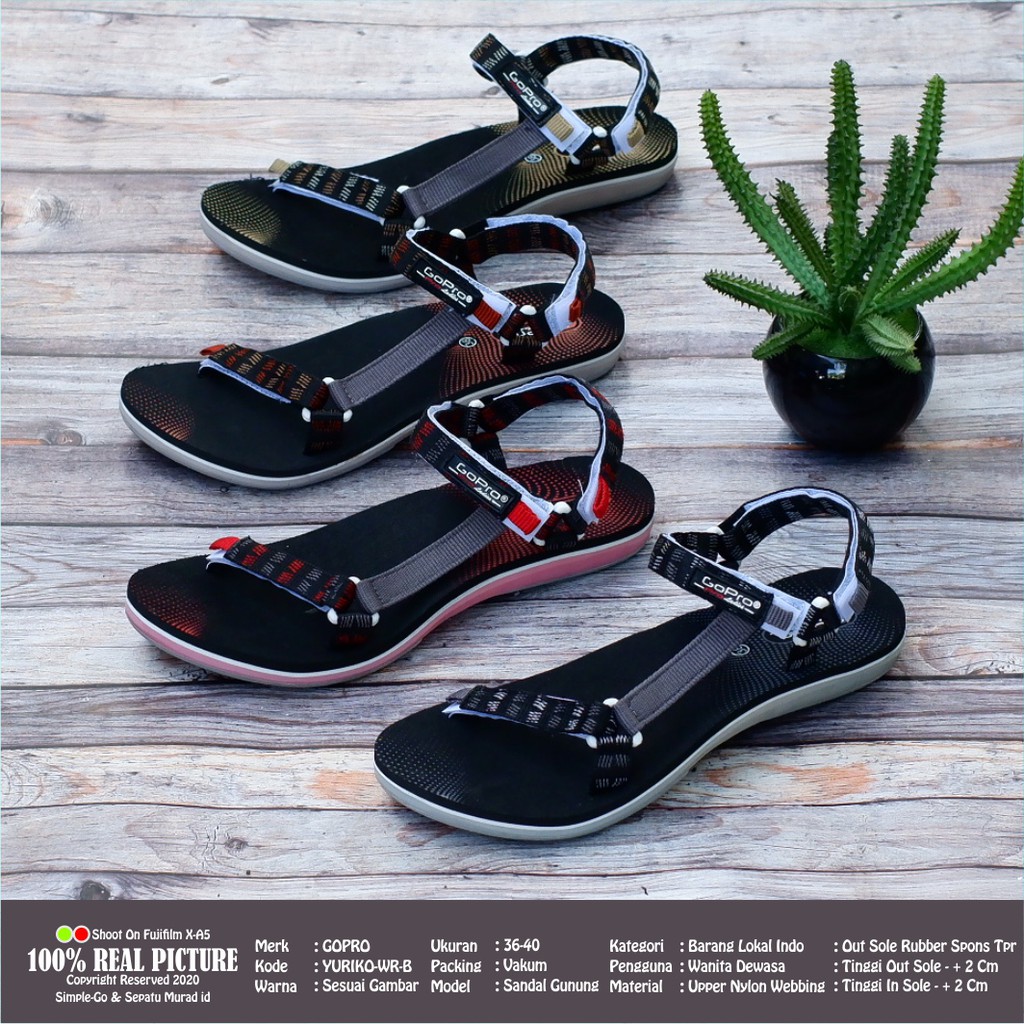 SENDAL GUNUNG WANITA GO PRO YURIKO 36 40 Shopee Indonesia SENDAL GUNUNG WANITA GO PRO YURIKO 36 40 Shopee Indonesia