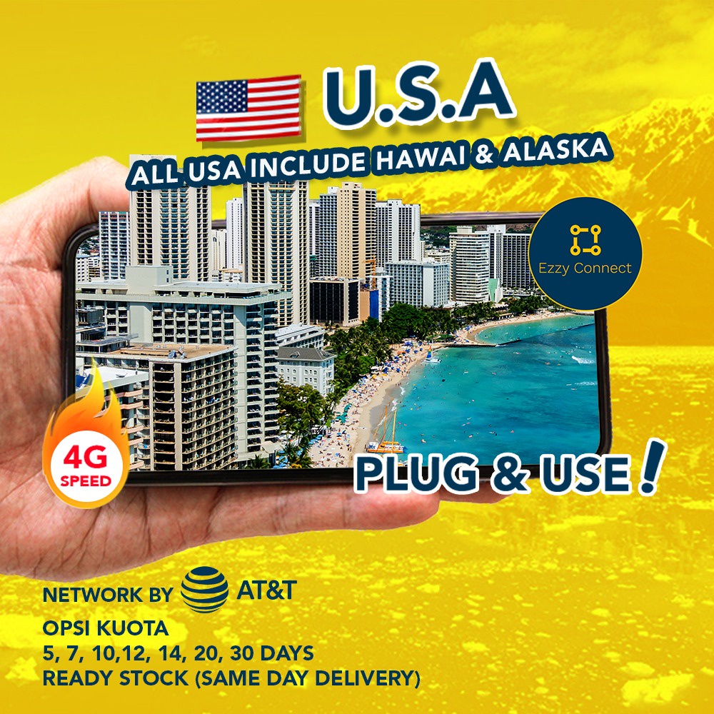 SIM Card USA Amerika + Canada TERMURAH DENGAN BERBAGAI OPSI HARI DAN KUOTA !!