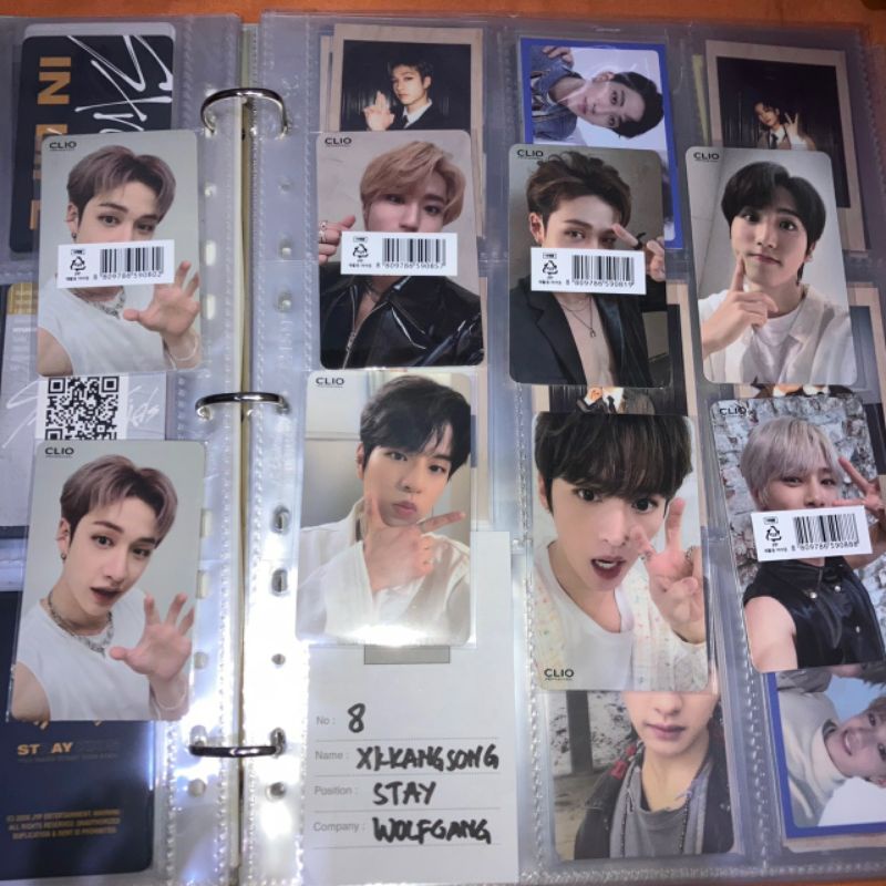 CLIO STRAY KIDS SKZ STRAYKIDS PHOTOCARD PC HAN MILD SPICY LEEKNOW CHAN SEUNGMIN BANGCHAN LEE KNOW