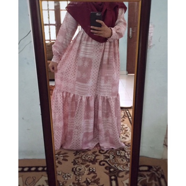 Gamis silk, andara lovera, lovera original