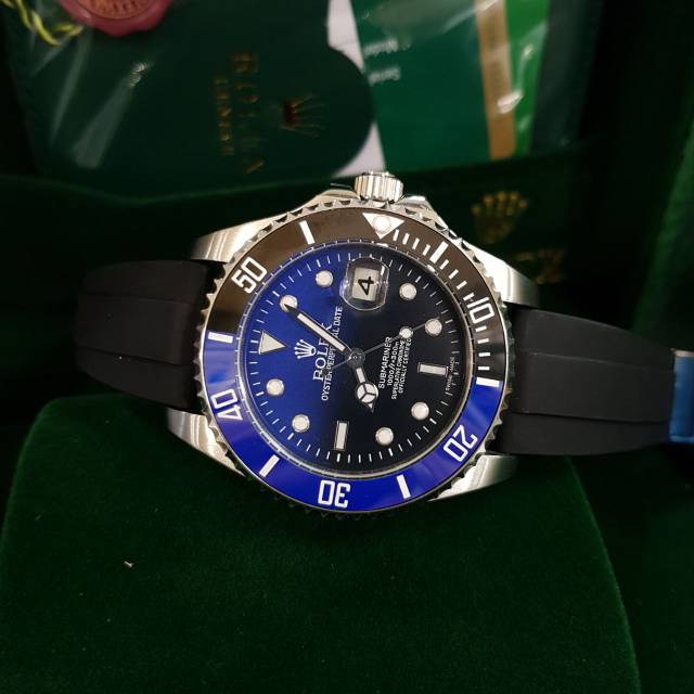 850rb (d 43mm) Rolex Submariner Otomatis Grade AAA Rubber.jpg1