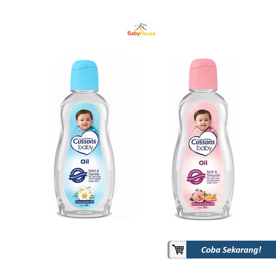 Cussons Baby Oil 100ml + 100ml &amp; 50ml + 50ml (Extra Isi 100%)