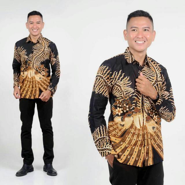 Desain Baju Batik Pria Lengan Panjang Modern New Kemejapria Lengan Panjang 848vo Kemeja Pilot Pangka