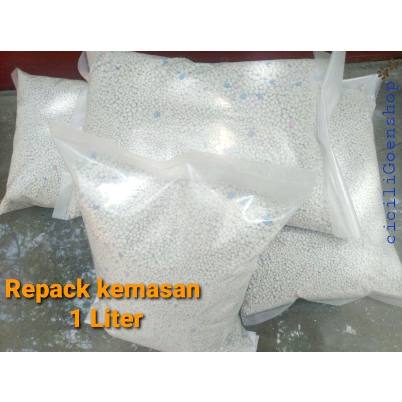 PROMO diskon Pasir Kucing bentonite / Cat Litter gumpal wangi premium 1 liter repack