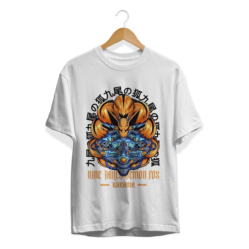 NEW T-SHIRT BAJU ANIME SERIES NARUTO UZUMAKI KURAMA CYBER