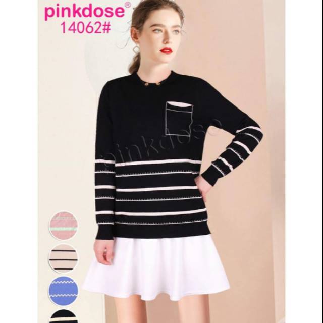 Atasan rajut import pinkdose