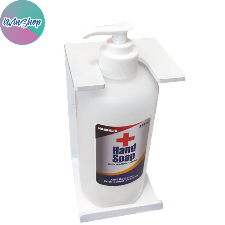iWinshop Stand dudukan Hand Sanitizer Acrilik Breket Sanitizer Hand soap Sabun Cair