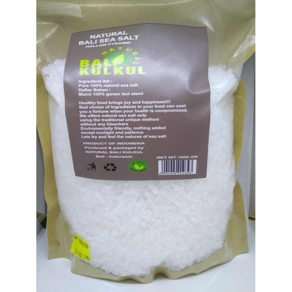 

NATURAL BALINESE SEA SALT GARAM COARSE GRAIN 1 KG
