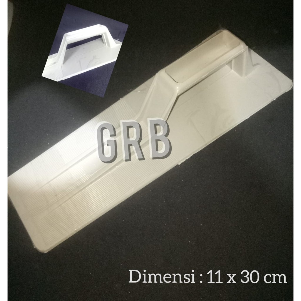 Raskam PVC Putih / Roskam Plastik - Sendok Semen