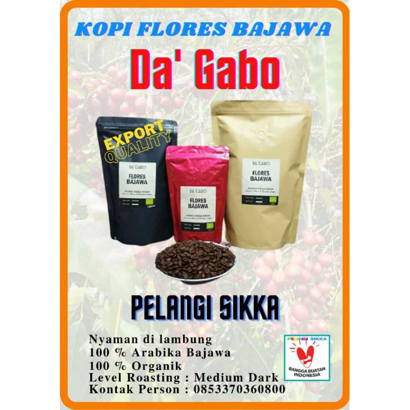 

KOPI ARABICA DA' GABO 250 gr Aroma Asli & Nyaman di Lambung